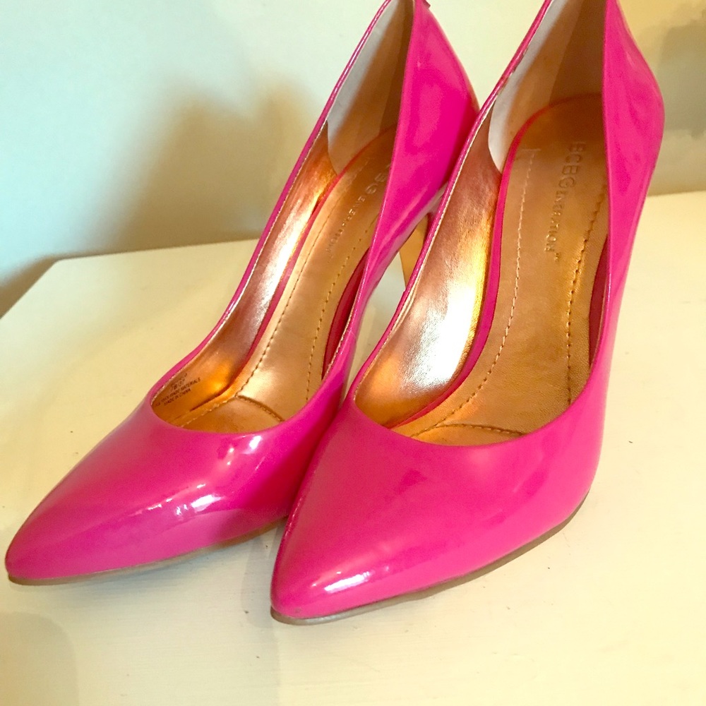BCBG pink pumps